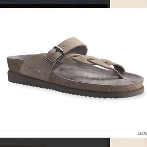 Mephisto Helen Twist leather Braided Sandal Tan